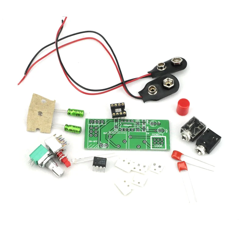 SUQIYA Free shipping JRC4556 Battery Edition RA1 Dual Channel MINI Headphone Amplifier DIY Kit