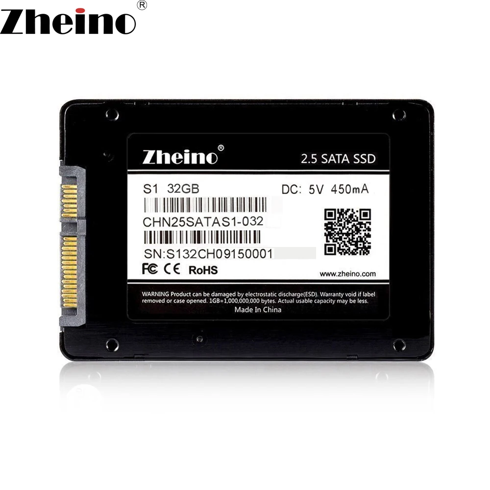Zheino SATAIII SSD 30 ГБ 32 металлический корпус Высокая скорость 7 мм 2 5 дюймов Внутренний