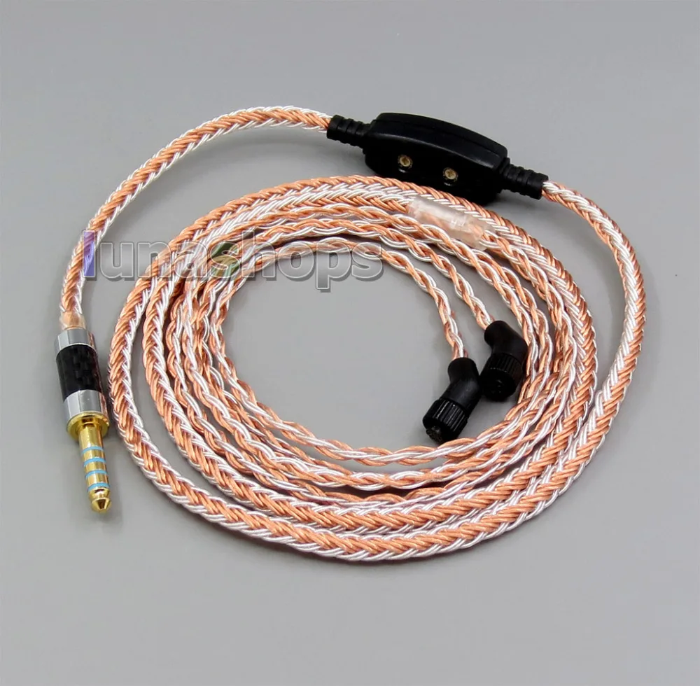 

4.4mm Balanced 16 Cores OCC Silver Mixed Headphone Cable For AKR03 Roxxane JH Audio JH24 Layla Angie AK380 AK240 LN005822