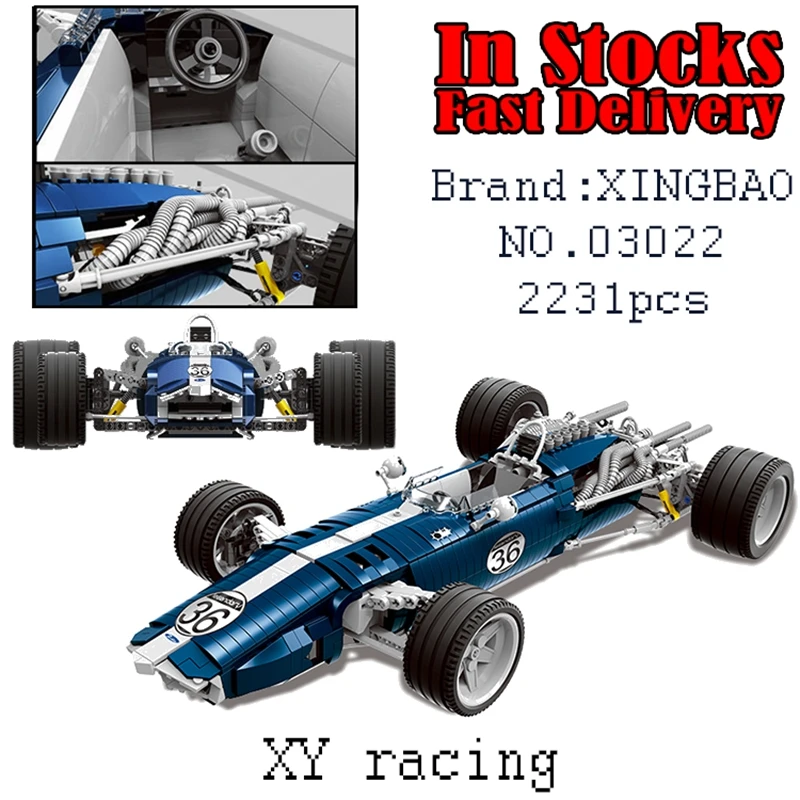 

XingBao Creator Technic XY racing 03022 2231pcs Building Blocks Bricks enlighten toys for children Birthday gifts brinquedos