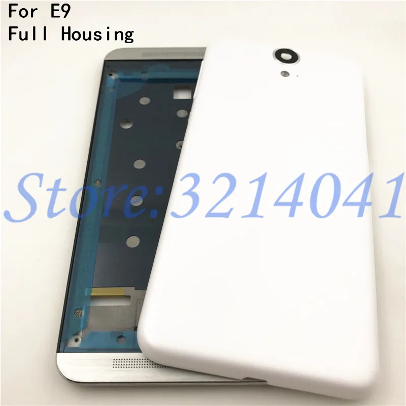 

Original New Front Frame Battery Door Back Cover For HTC One E9 Housing Case With Volume Buttons+Camera Lens+Logo