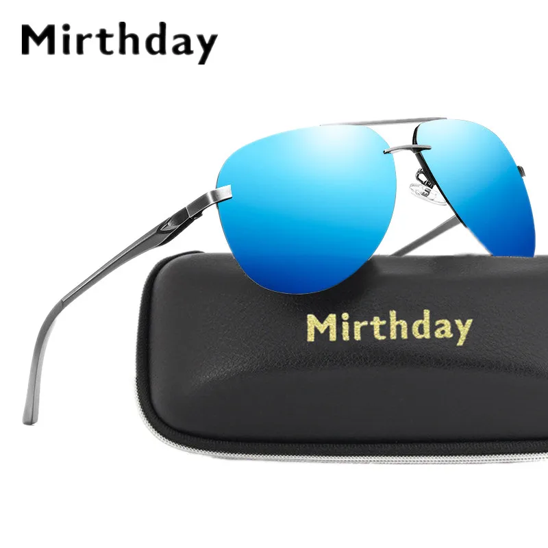 

Mirthday Men HD Polarized Sunglasses Aluminum Magnesium Driving Sun Glasses Men's Classic Rimless Outdoor Fishing Sunglasses