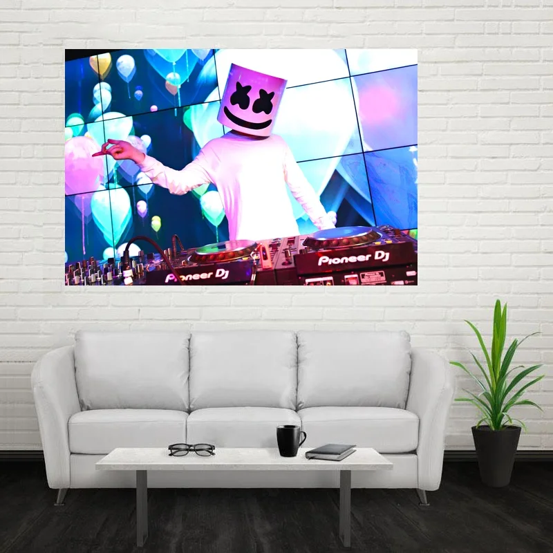 

Marshmello DJ Music Art Silk Poster Wall Pictures for Living Room