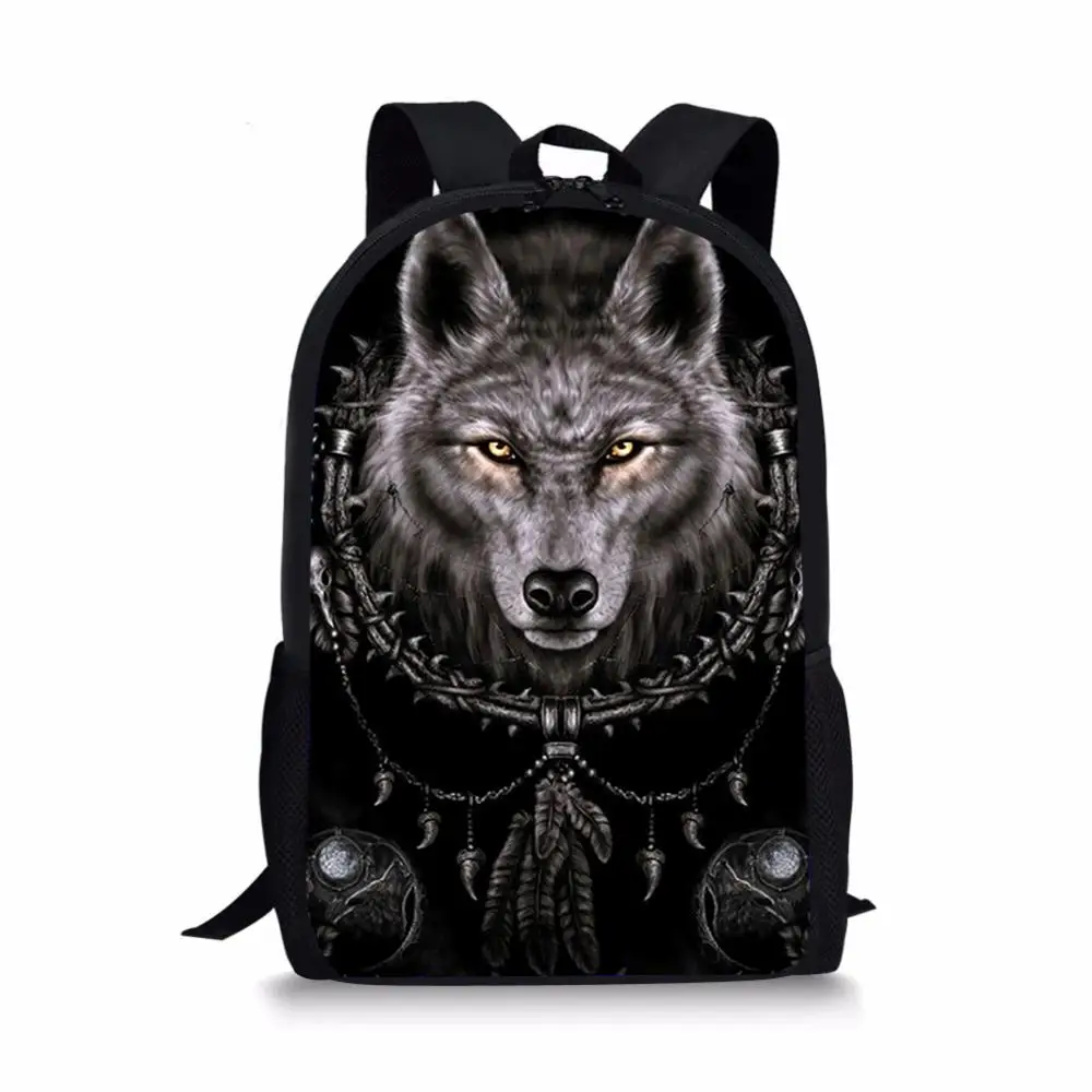 FORUDESIGNS/3D животных волк печати школьные сумки для детей 3 шт./компл. школьный рюкзак, студенческий рюкзак, рюкзак начальная школа книга сумки для мальчиков классная сумка - Цвет: P5388C