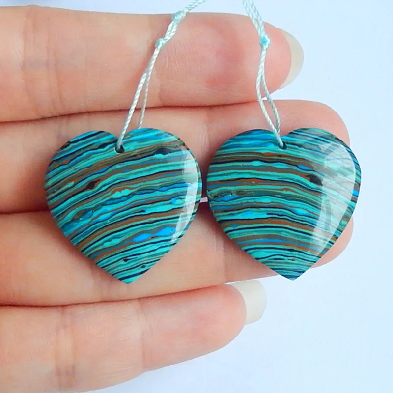 

Natural stone Rainbow Jasper Fashion Gemstone heart Earring Jewelry,Semiprecious stone jewelry Earring,25x4mm,6.6g