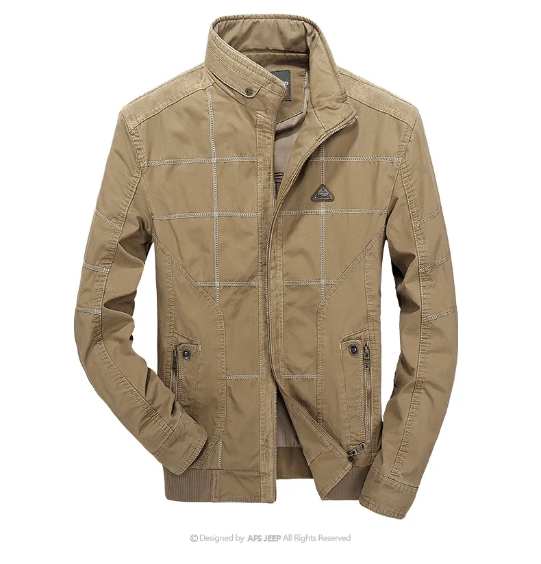 AFS JEEP бренд весна осень повседневная куртка для мужчин военный хлопок s куртки пальто большой размер 4XL Jaqueta masculina chaqueta hombre