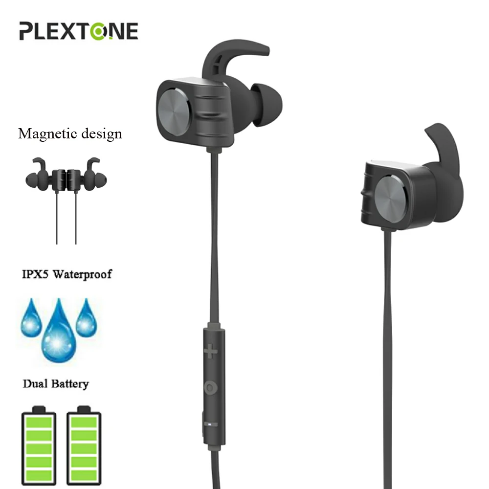 BX338 беспроводные наушники Bluetooth IPX5 водонепроницаемые с микрофоном магнитные басы