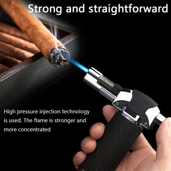 

Windproof Creme Brulee Culinary Butane Gas Refillable BBQ Cook Torch Jet Flame Lighter Flame Blow Torch Cigarette Flamethrower