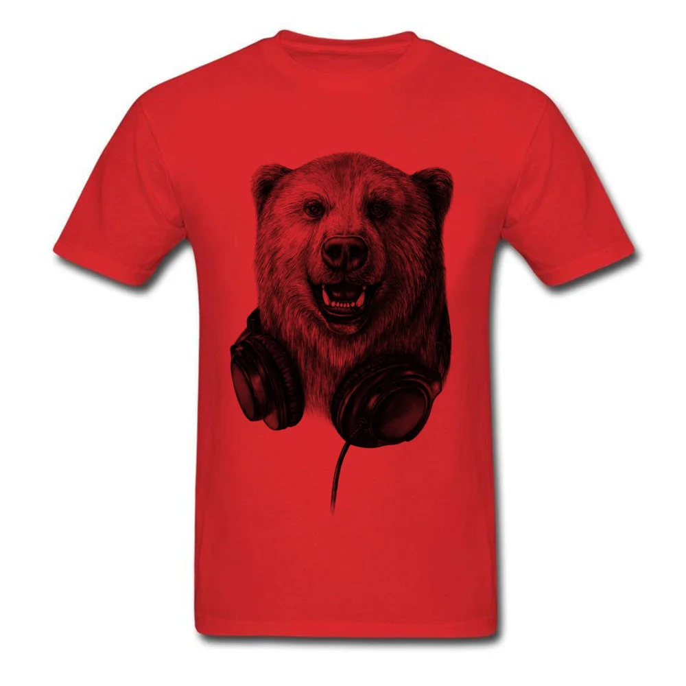 Music Headset North Bear_red