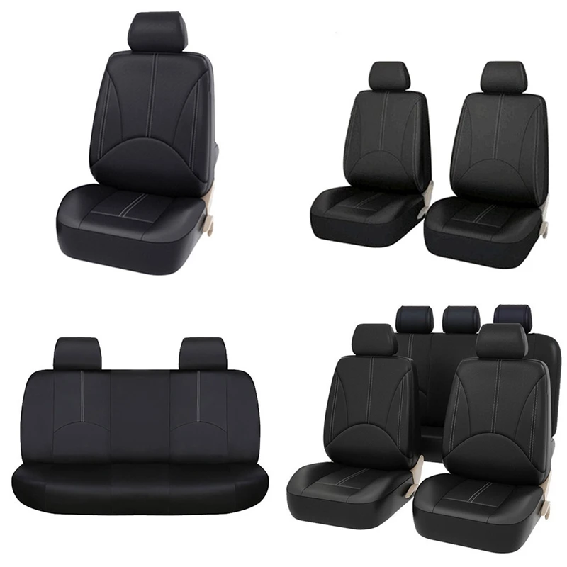 Чехол для автомобильного сиденья из искусственной кожи четыре сезона универсальная подушка 5 сидений защитные чехлы на сиденье автомобиля