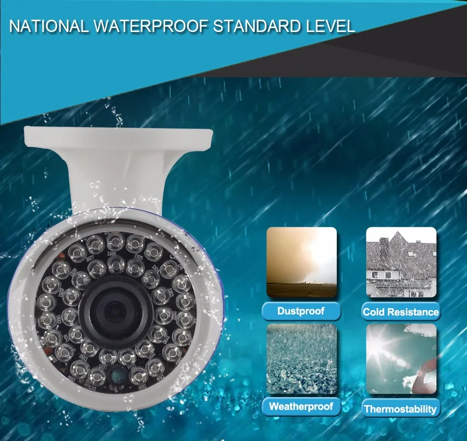3XQ-1.0MP 2MP Bullet Camera 720P 1080P Outdoor POE IP Camera HD Security Waterproof Night Vision External Audio CCTV Camera ONVIF