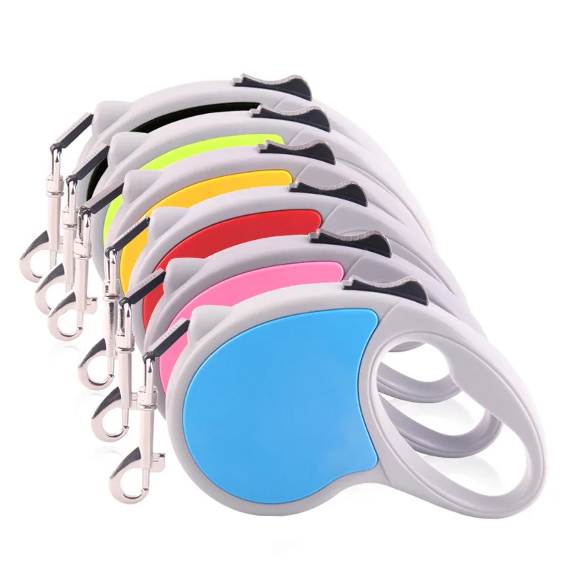 

Roulette for Dogs Retractable Leashes 3M/5M Flexible Cat Collar 6 Color for Small Medium Pet Pug French Bulldog Accessories PR01