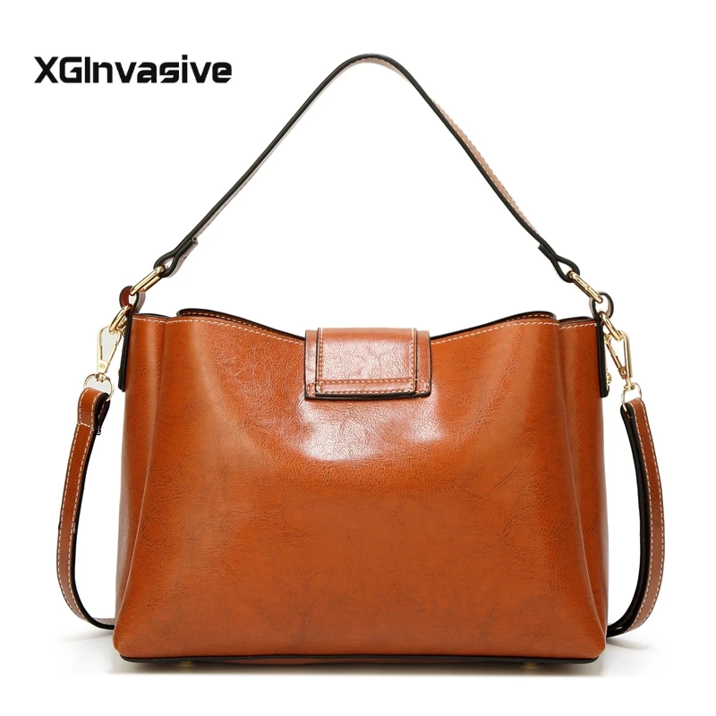 

Female bag 2018 new solid color luxury high quality PU leather Messenger bag shoulder bag casual handbag ladies simple style bag