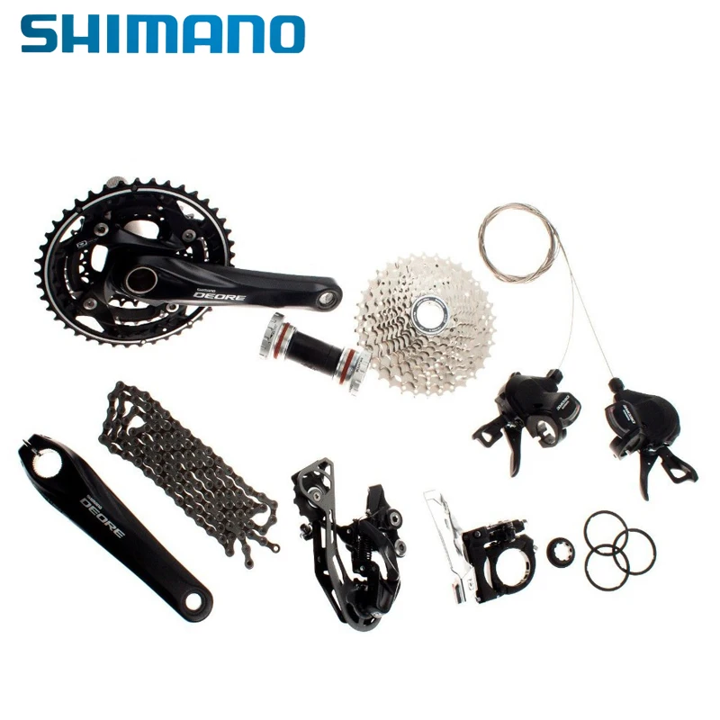 

SHIMANO MTB Mountain Bike Groupset 10 speed Groupset 170mm Crankset 7pcs Bicycle Parts Deore M610