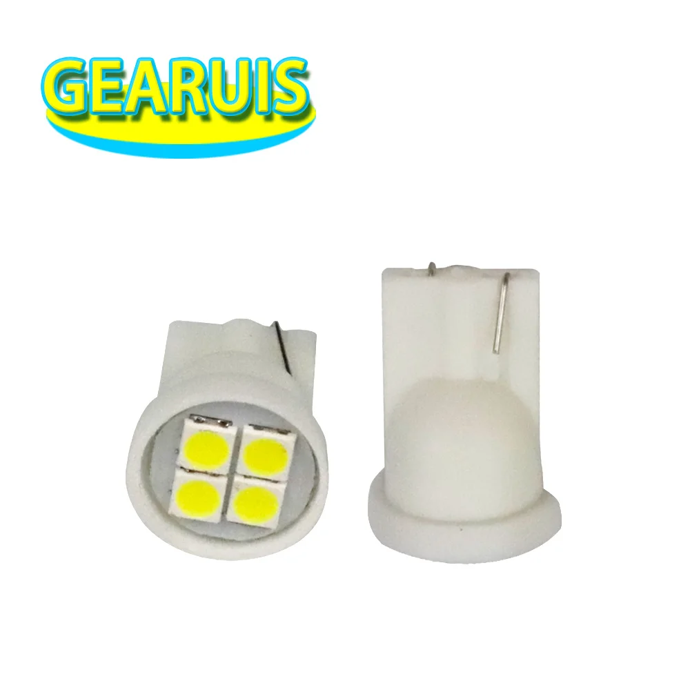 50 шт. T10 4 smd 3030 led 10MA W5W 194 168 автомобильный индикатор на танкетке лампа для