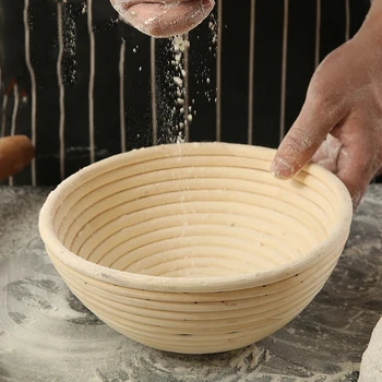 

Best banneton Handmade natural environmentally friendly baking bread baker ound Various sizes bread proofing basket