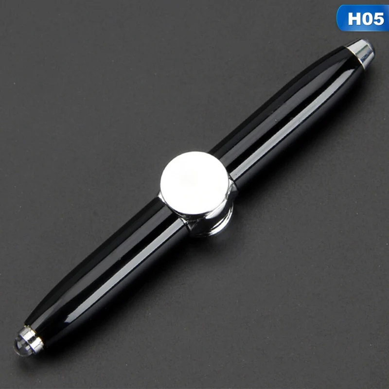 Finger Leisure Toys Fidget Spinner Multi-Function Gyroscope Pen Decompression Light LED Lamp Ball Point Pen Relieve Stress