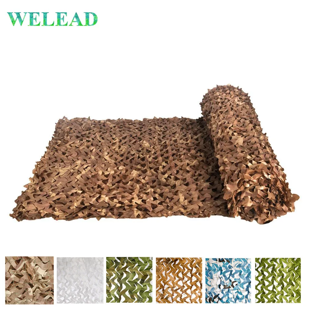 

WELEAD Reinforced 2x9 Camouflage Net for Gazebo Sun Shelter Shading Photo Army Hunting Camping Military Outdoor Garden Shelter