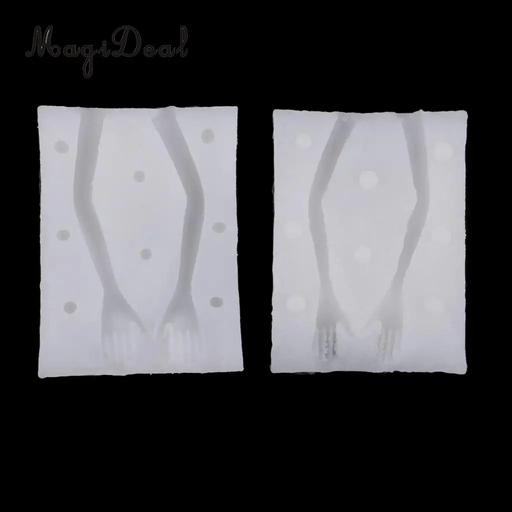 3 Sets Dolls Human Body Model Silicone Mold Polymer Clay Molds Handmade Craft Mold Fondant Cake Decorating Mould Baking Tools