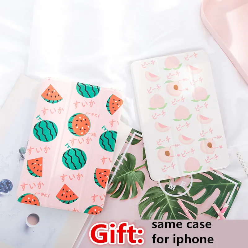 

Summer Fruit Magnet Flip Cover case For iPad Air Air2 Pro 9.7 10.5 11 12.9 2019 Mini 2 3 4 5 Tablet Case For ipad 9.7 2017 2018