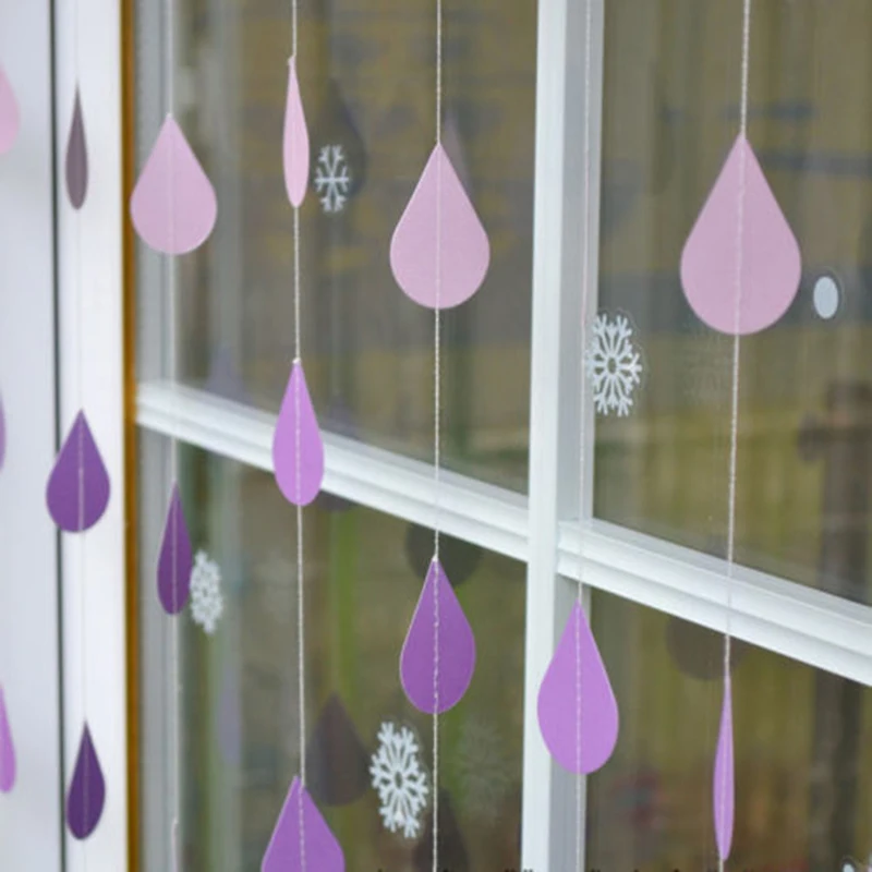 1 шт. 2 м Raindrop стиль DIY гирлянда баннеры на день рождения вечерние свадебные