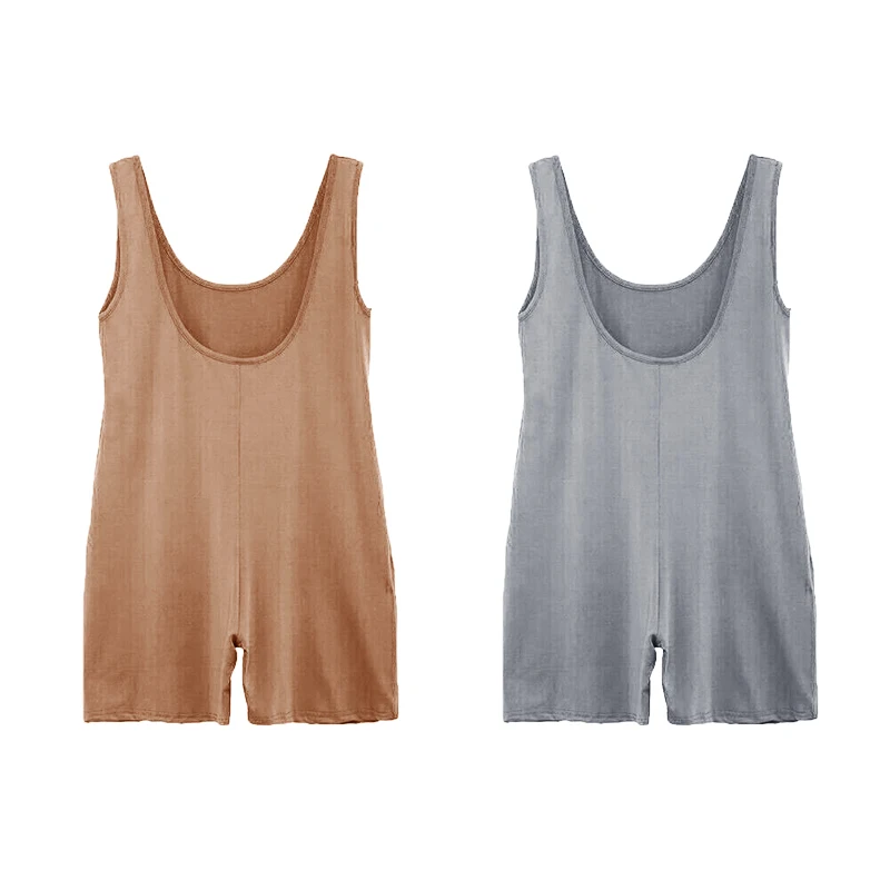 S-2XL Women's Playsuit 2019 New Fashion Sleeveless Summer Short Pants Romper One Piece Body Suits Ladies Sexy Playsuits Clubwear