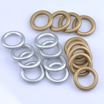 

40pcs Gold Silver Large Wooden Ring - 1.26 inch diameter 32mm - Great for Jewelry, Teethers, Rings Toss Games and More MT1478