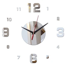 Горячая новинка Ограниченная серия 3d акриловые зеркальные настенные часы гостиная Европа иглы украшение дома Современные Часы