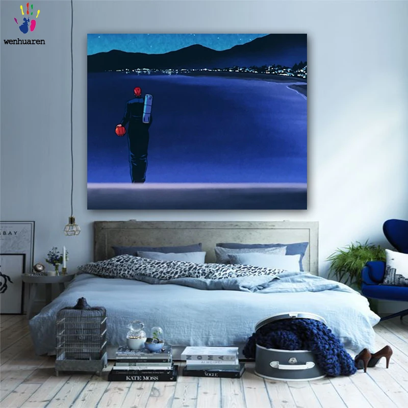

DIY colorings pictures by numbers with colors Basketball prince picture drawing painting by numbers framed Home