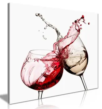 

Wine Glasses Kitchen Wall Canvas Wall Art Picture Printt On Canvas Home Decor Drop shipping