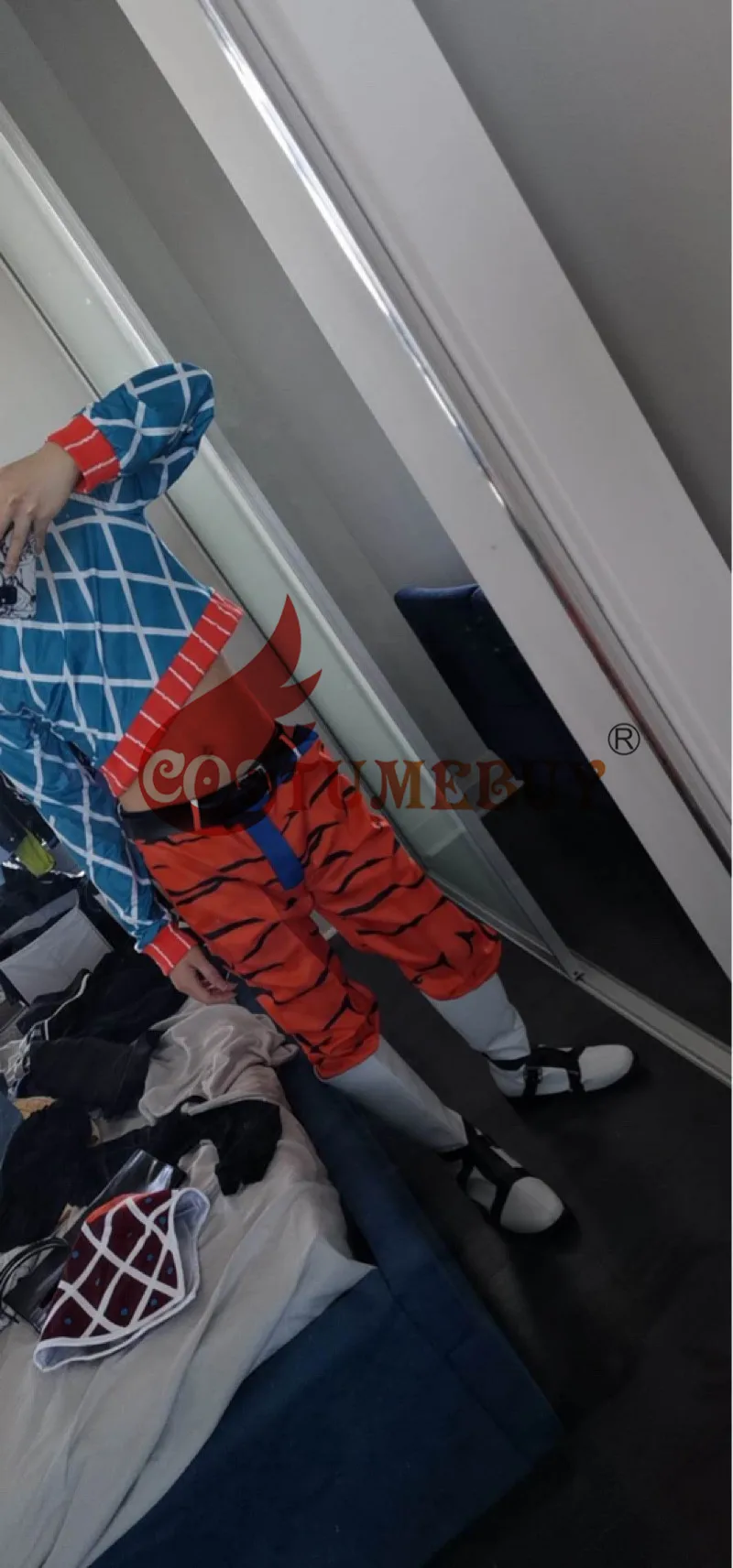 CostumeBuy JoJo невероятное приключение: золотой ветер Гвидо Mista Косплэй костюм для взрослых на Хэллоуин карнавальный полный набор индивидуальный заказ