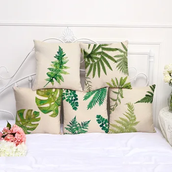 

1 Piece Famous Designer Hug Cushion Cover Decorative Home Decor Chair Sofa Throw Pillows Case 45x45cm Green Plant tropical