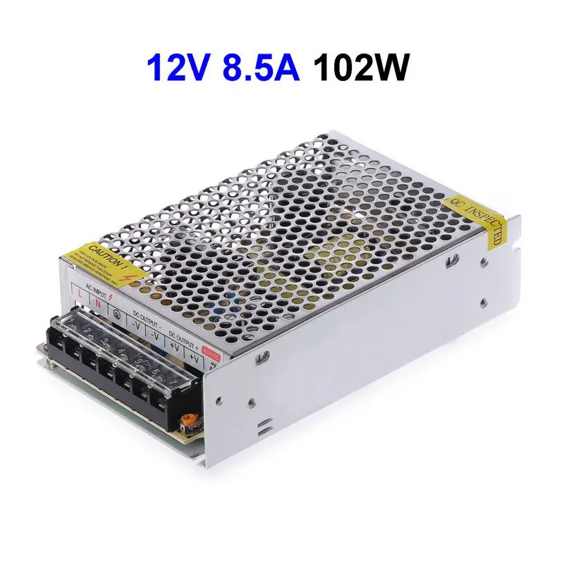 15pcs DC12V 8.5A 102W Switching Power Supply Adapter Transformer For