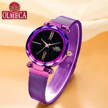 Top Brand Luxury Watches OLMECA Waterproof Wrist Watch Reloj Mujer Water Resistant Quartz Analog Women Watch Casual Purple Color Top Brand Luxury Watches OLMECA Waterproof Wrist Watch Reloj Mujer Water Resistant Quartz Analog Women Watch Casual Purple Color