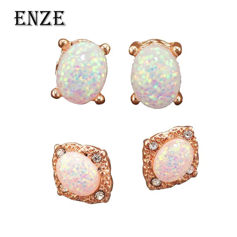 

ENZE Fashion Women's Jewelry Wholesale Simple new stud earrings elegant girl korean earrings