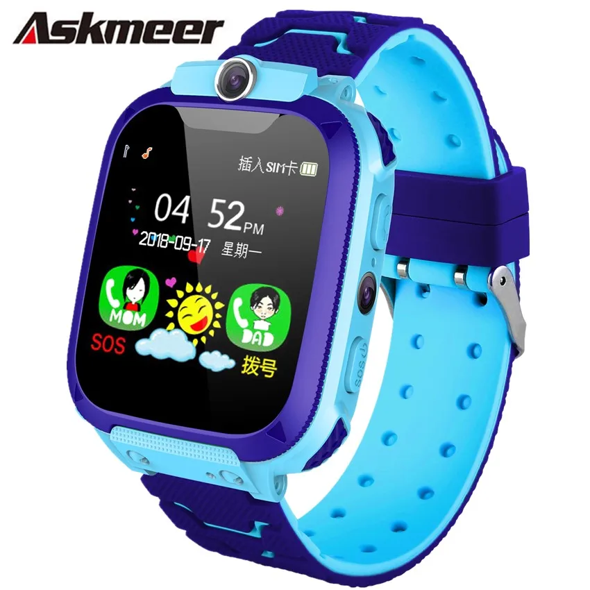 ASKMEER S9 Children Baby Smart Watch LBS Positioning Phone Call SOS Safe Camera Smart band For Kid Clock For IOS Android Phone