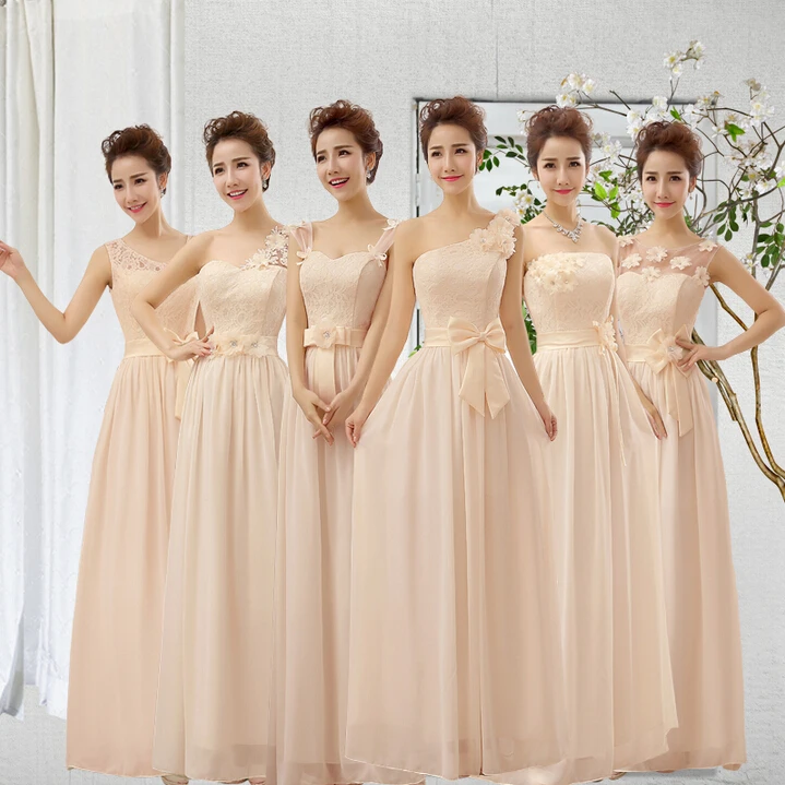 bridesmaid dresses different styles same colour uk