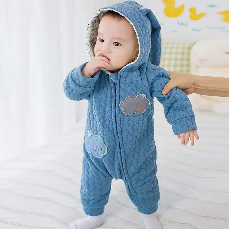 Baby rompers 2017 Spring autumn new Baby Clothing cute rabbit long