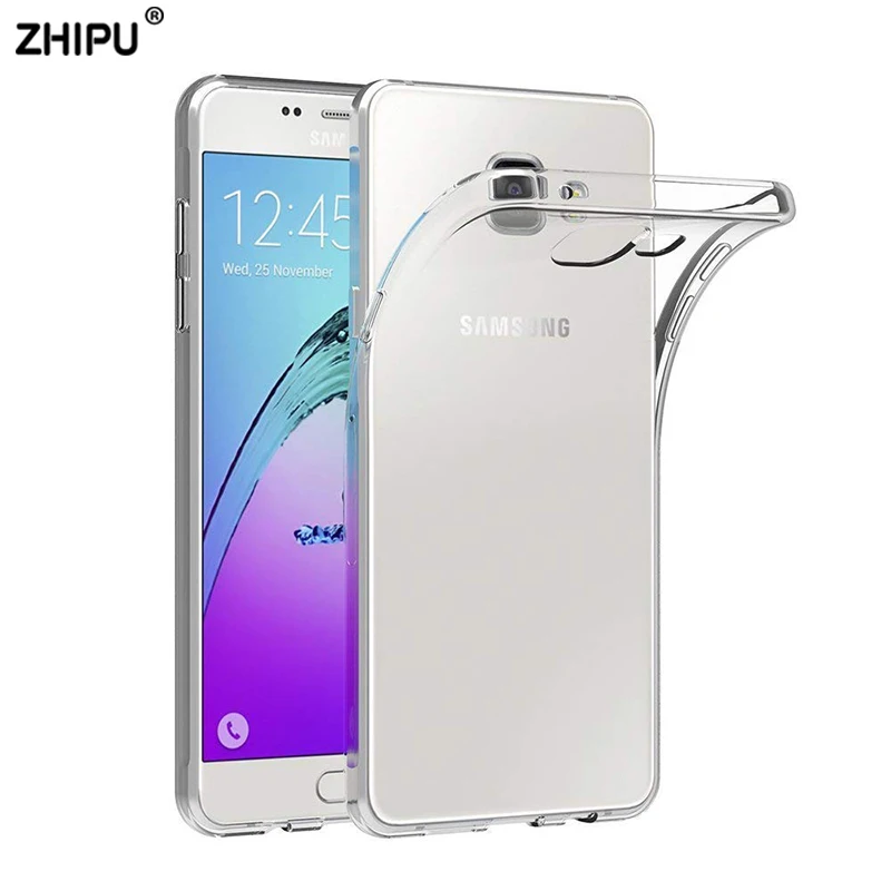 Чехол для Samsung Galaxy A3 A5 A7 2016 силиконовый прозрачный чехол бампер из ТПУ мягкий A510 A710