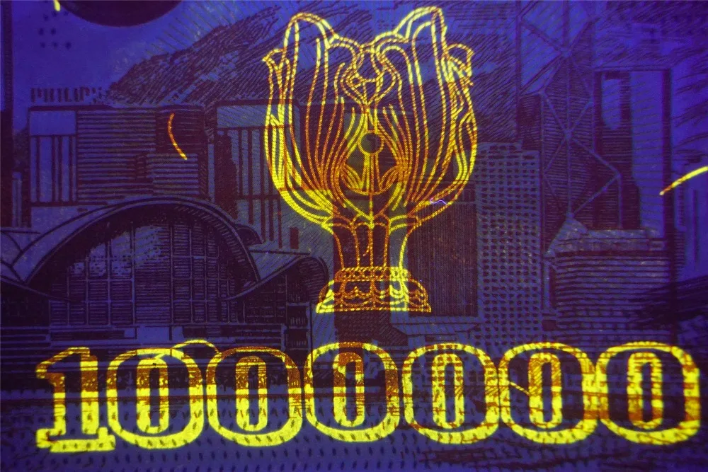 2017 возврат купюр из Гонконгской бумаги противофактурный один миллион китайских