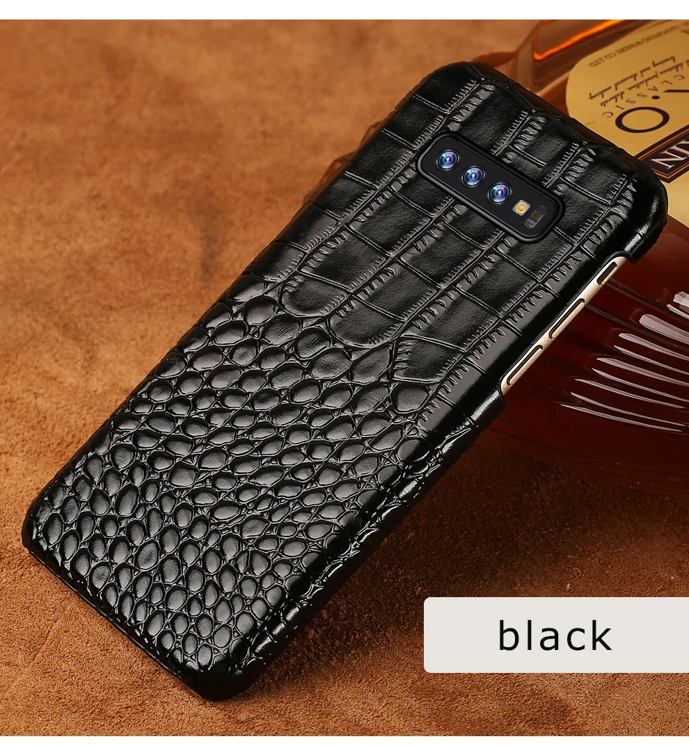 Чехол из натуральной крокодиловой кожи для телефона samsung galaxy A50 A70 A40 A20 Note 8 9 10 S8 S9 S10 plus