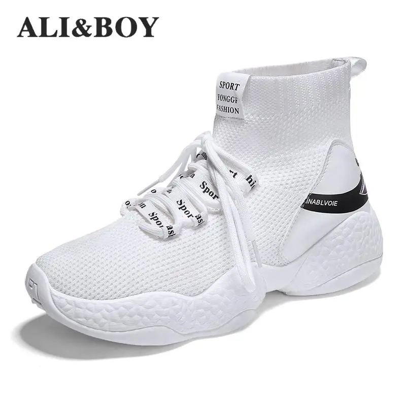 

2019 Hot Sale Four Seasons Running Shoes Men Lace-up Athletic Trainers Zapatillas Sports Male Footwear Outdoor Walking Sneakers
