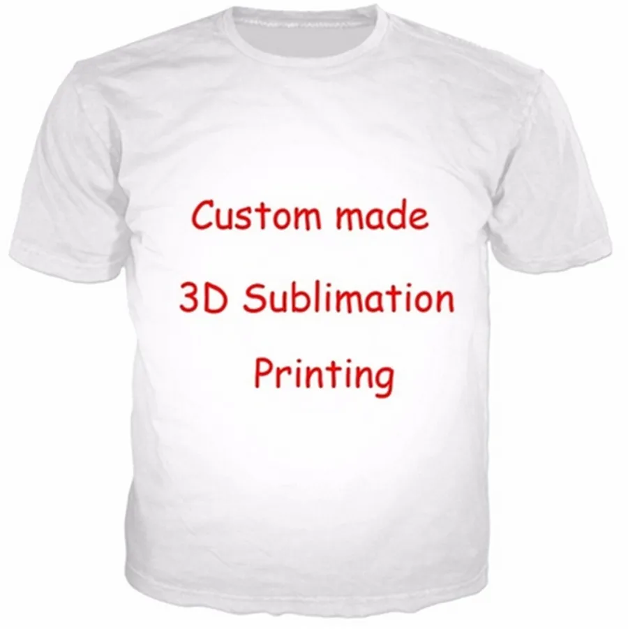 

Custom-made 3D T-shirts Accept Do Customize On 3D Print Cartoon/Animal/Character Tshirts Leisure Tee Tops Summer Plus Size