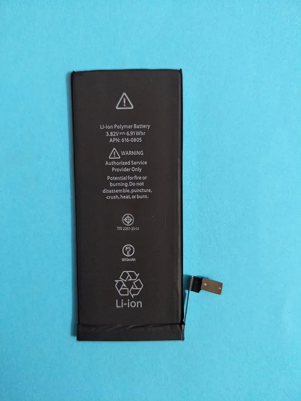

AZK 1810MAH 3.82V Built-in Lithium Battery For iPhone 6 i6 Internal Replacement Battery for iPhone 6 A1549 A1586 A1589 Devices