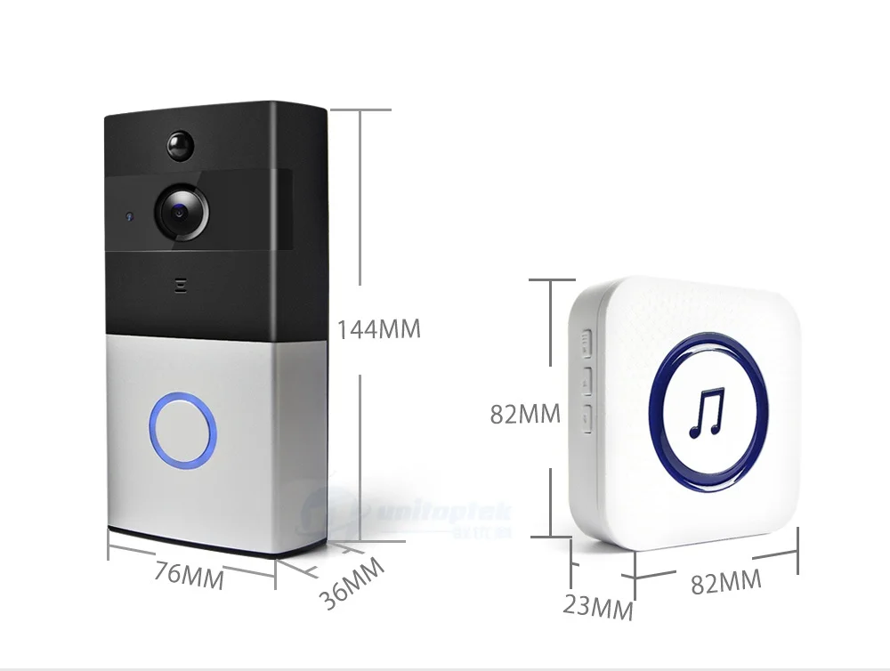 12 18650 Battery Video Doorbell 