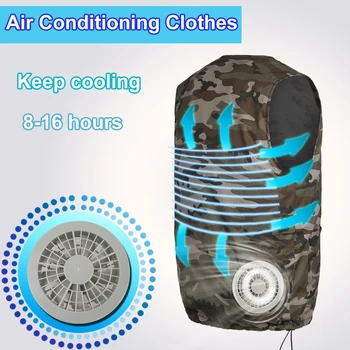 Factory Fan Cooling Suit Vest High Temperature Protective Clothing Heatstroke Cooling Vest Air Conditioning Short-sleeved overal air conditioning vest cooling clothing aluminum alloy vortex tube worker welding cool clothes for high temperature environment