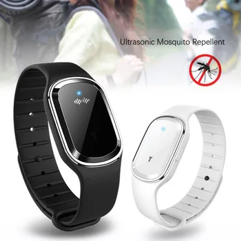 

Smart Bracelet With Ultrasonic Pest Repeller Protection Wristband Mosquito Repellent Bracelet Anti-Mosquito Band Safe For Child