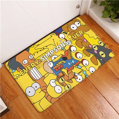 Мультяшный персонаж Симпсон семейный принт коврики для ванной комнаты Противоскользящие коврики 40X60 50X80 см - Цвет: 18