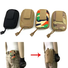 Открытый Многофункциональный небольшой поясной пакет тактический складной пакет из вторичного сырья Молл Камуфляж Водонепроницаемый Туризм Кемпинг поясная сумка