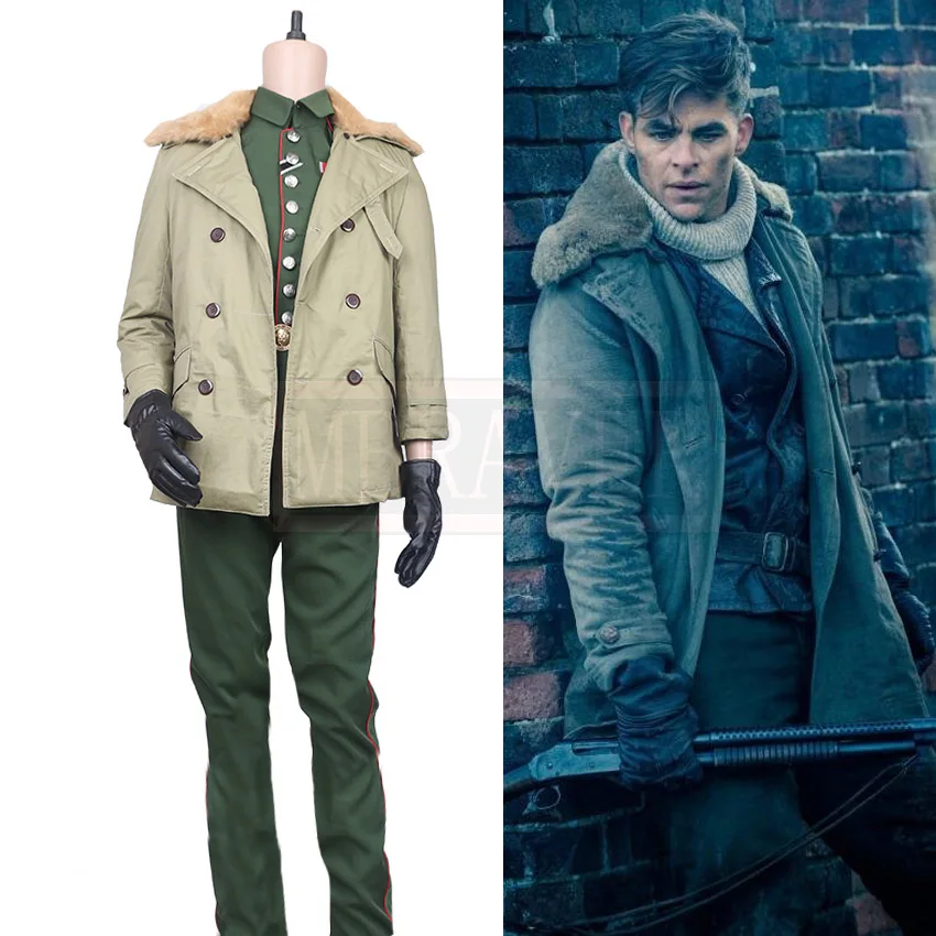 Wonder Woman Steve Trevor Cosplay Costume Halloween Costume All Size Full Set